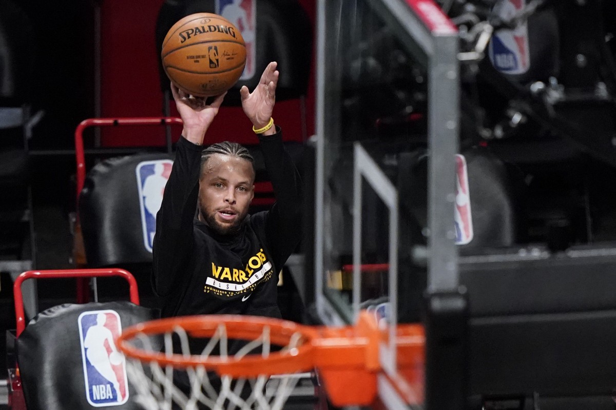 curry signed basketball